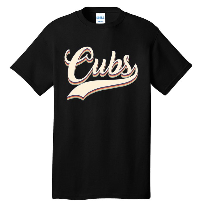 Cubs Name Personalized Vintage Retro Cubs Sport Name Tall T-Shirt