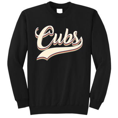 Cubs Name Personalized Vintage Retro Cubs Sport Name Tall Sweatshirt