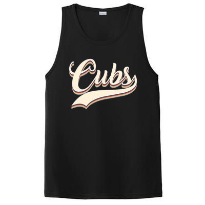 Cubs Name Personalized Vintage Retro Cubs Sport Name PosiCharge Competitor Tank