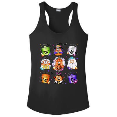 Chicken Nuggets Pumpkin Halloween 90S Vintage Gift Ladies PosiCharge Competitor Racerback Tank