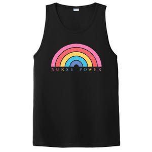 Cute Nurse Power Rainbow Nursing Nursery Funny Gift Cool Gift PosiCharge Competitor Tank