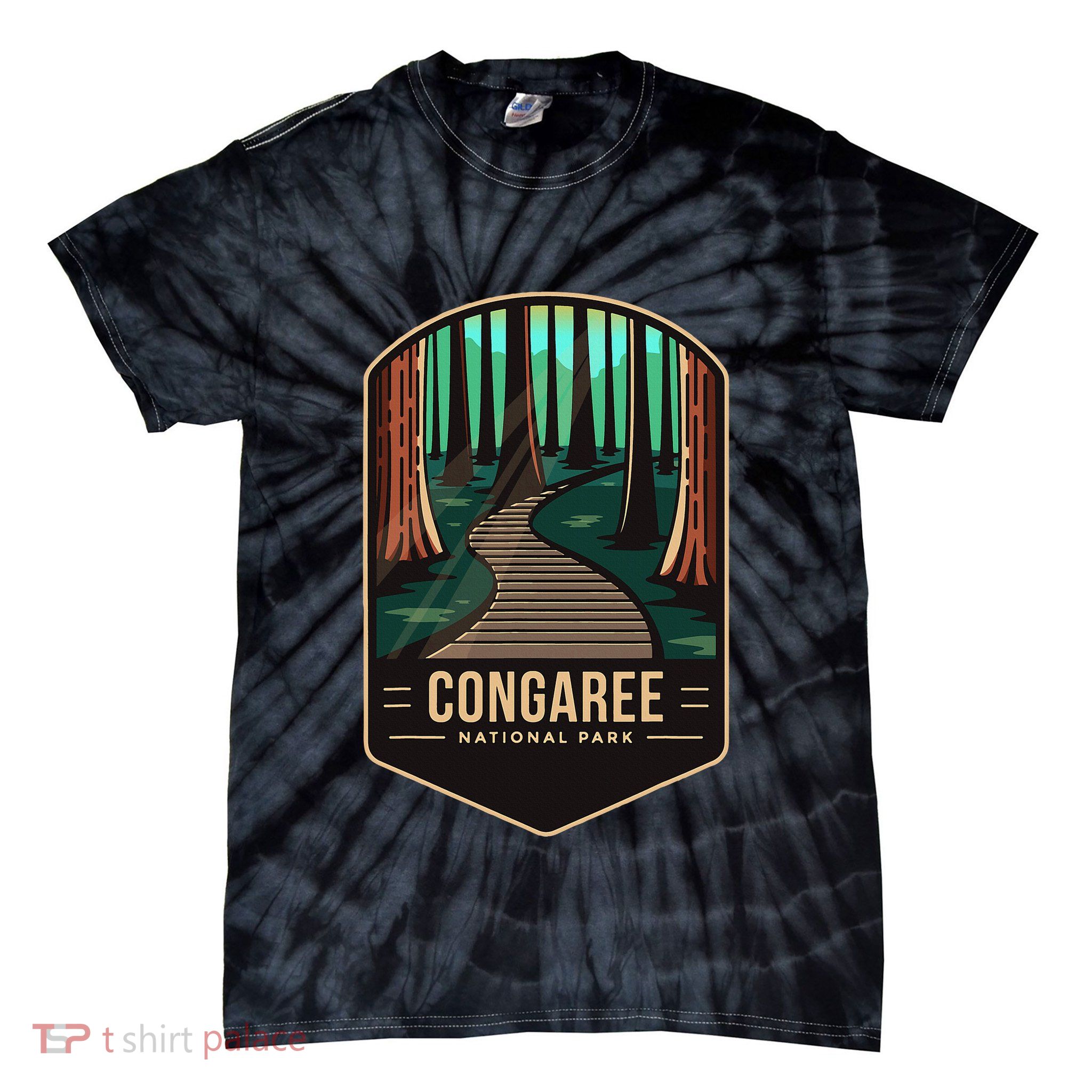 Congaree National Park 2003 South Carolina Tie-Dye T-Shirt