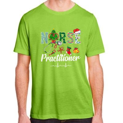 Christmas Nurse Practitioner Scrubs Nurse Xmas Stethoscope Great Gift Adult ChromaSoft Performance T-Shirt