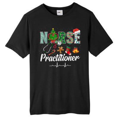 Christmas Nurse Practitioner Scrubs Nurse Xmas Stethoscope Great Gift Tall Fusion ChromaSoft Performance T-Shirt