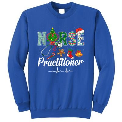 Christmas Nurse Practitioner Scrubs Nurse Xmas Stethoscope Great Gift Sweatshirt