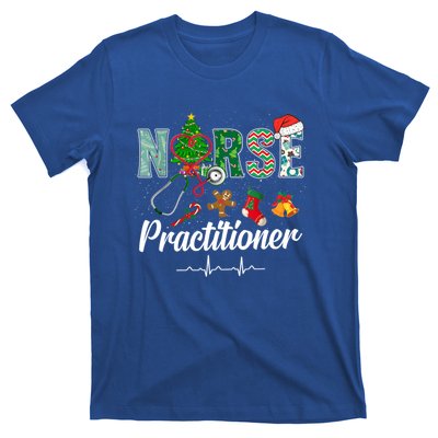 Christmas Nurse Practitioner Scrubs Nurse Xmas Stethoscope Great Gift T-Shirt