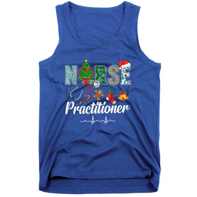 Christmas Nurse Practitioner Scrubs Nurse Xmas Stethoscope Great Gift Tank Top