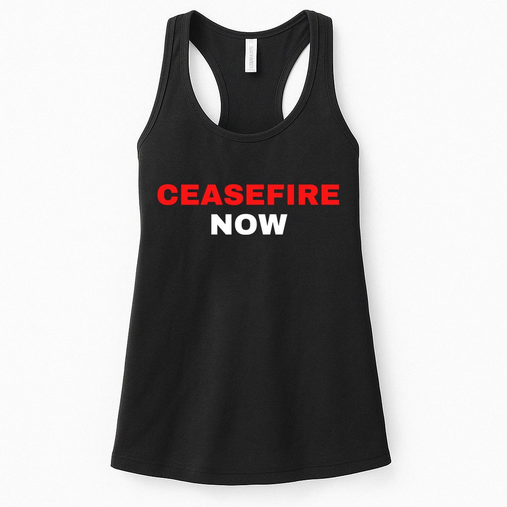 Ceasefire Now Palestine Womens Tank Top