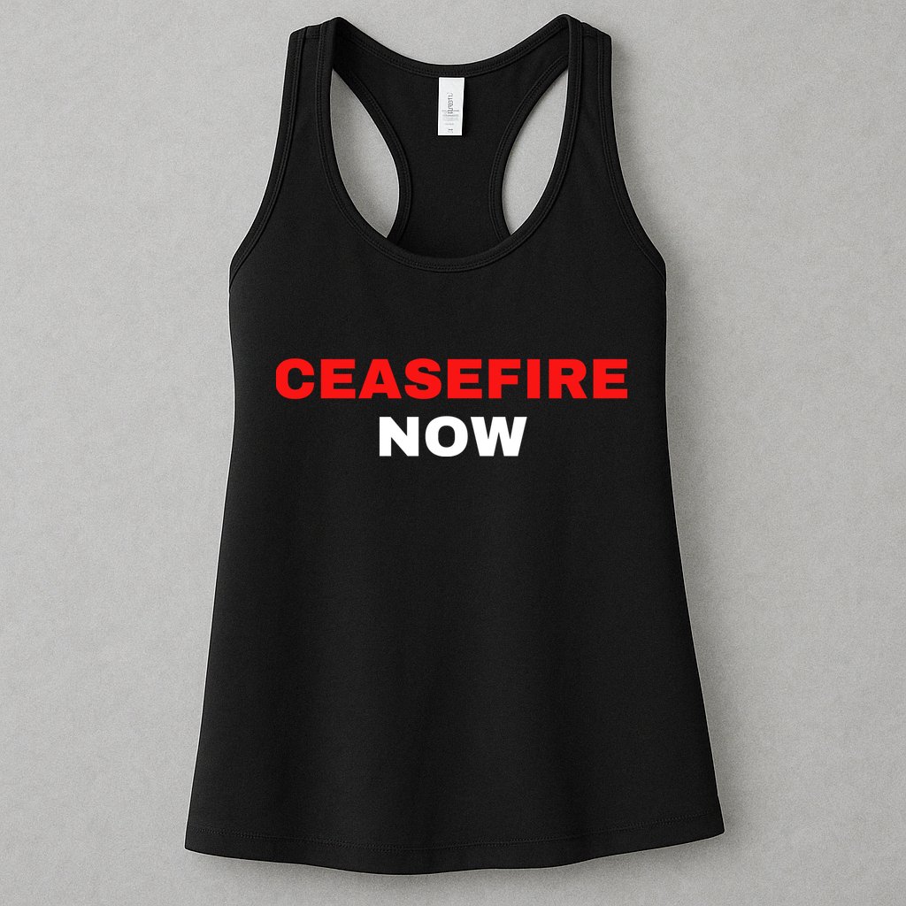 Ceasefire Now Palestine Womens Tank Top