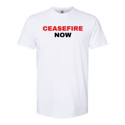 Ceasefire Now Palestine Softstyle CVC T-Shirt