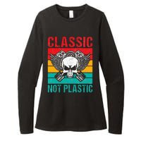 Classic Not Plastic Muscle Car Womens CVC Long Sleeve Shirt