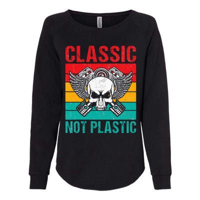 Classic Not Plastic Muscle Car Womens California Wash Sweatshirt