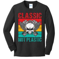 Classic Not Plastic Muscle Car Kids Long Sleeve Shirt