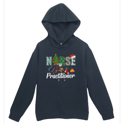 Christmas Nurse Practitioner Scrubs Nurse Xmas Stethoscope Funny Gift Urban Pullover Hoodie