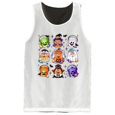 Chicken Nuggets Pumpkin Halloween 90S Vintage Mesh Reversible Basketball Jersey Tank