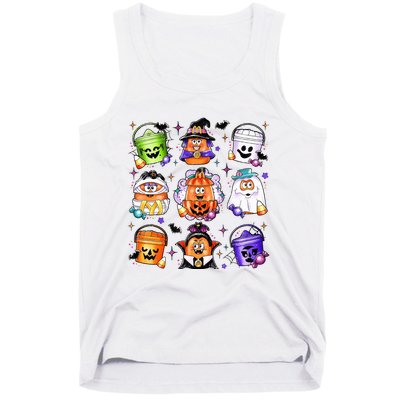 Chicken Nuggets Pumpkin Halloween 90S Vintage Tank Top