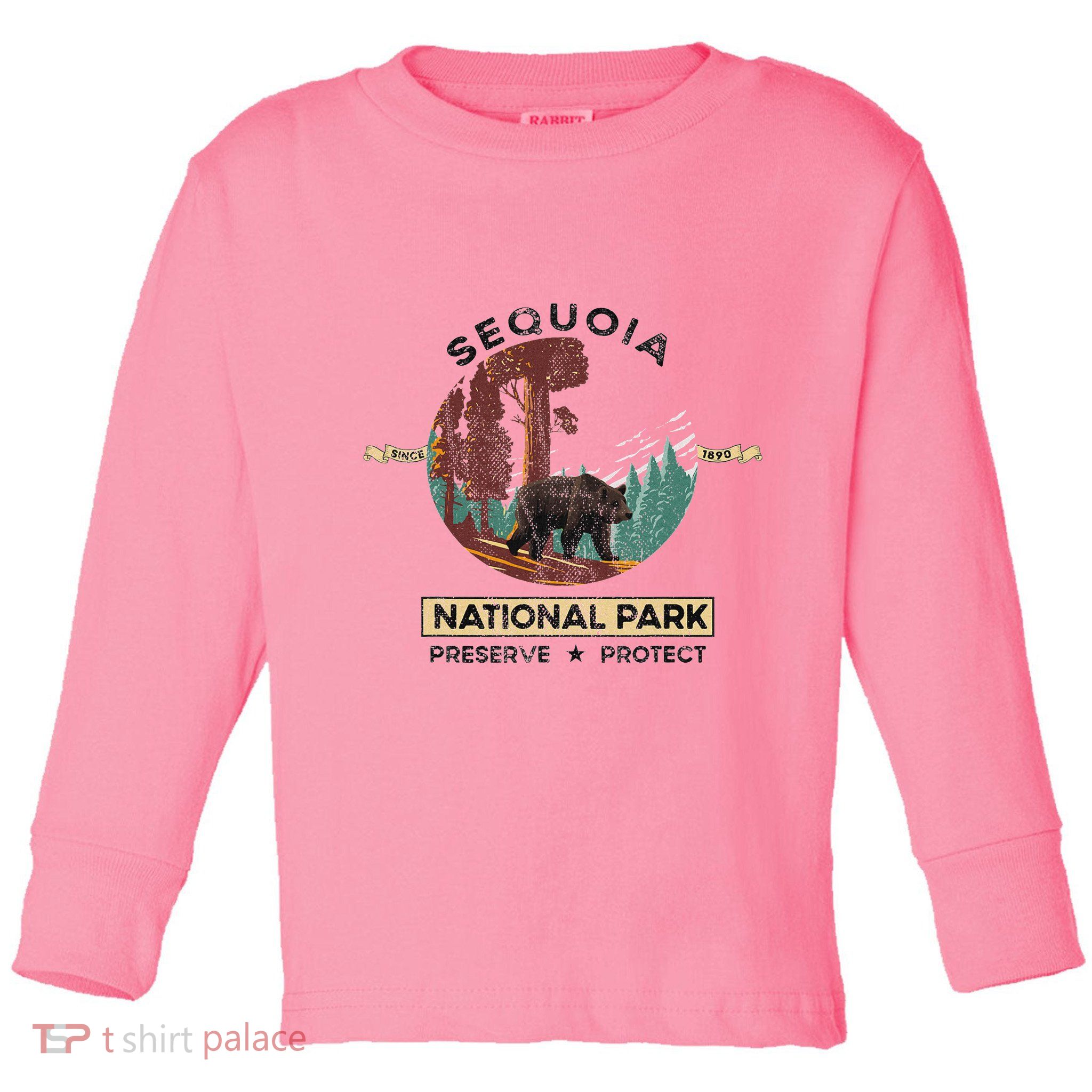 California National Park Sequoia Toddler Long Sleeve Shirt