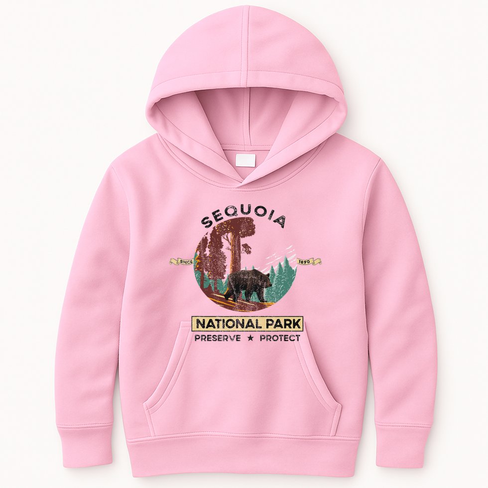 California National Park Sequoia Kids Hoodie