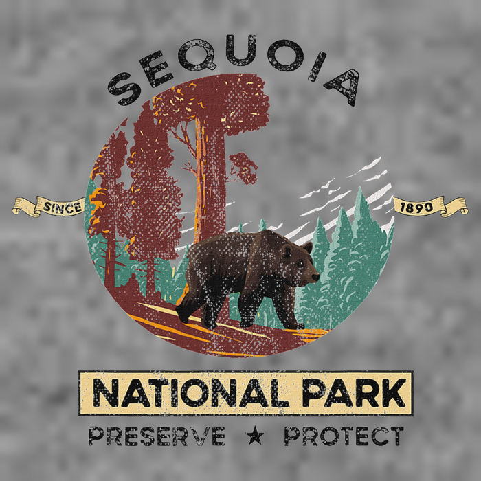 California National Park Sequoia 7-Panel Snapback Hat