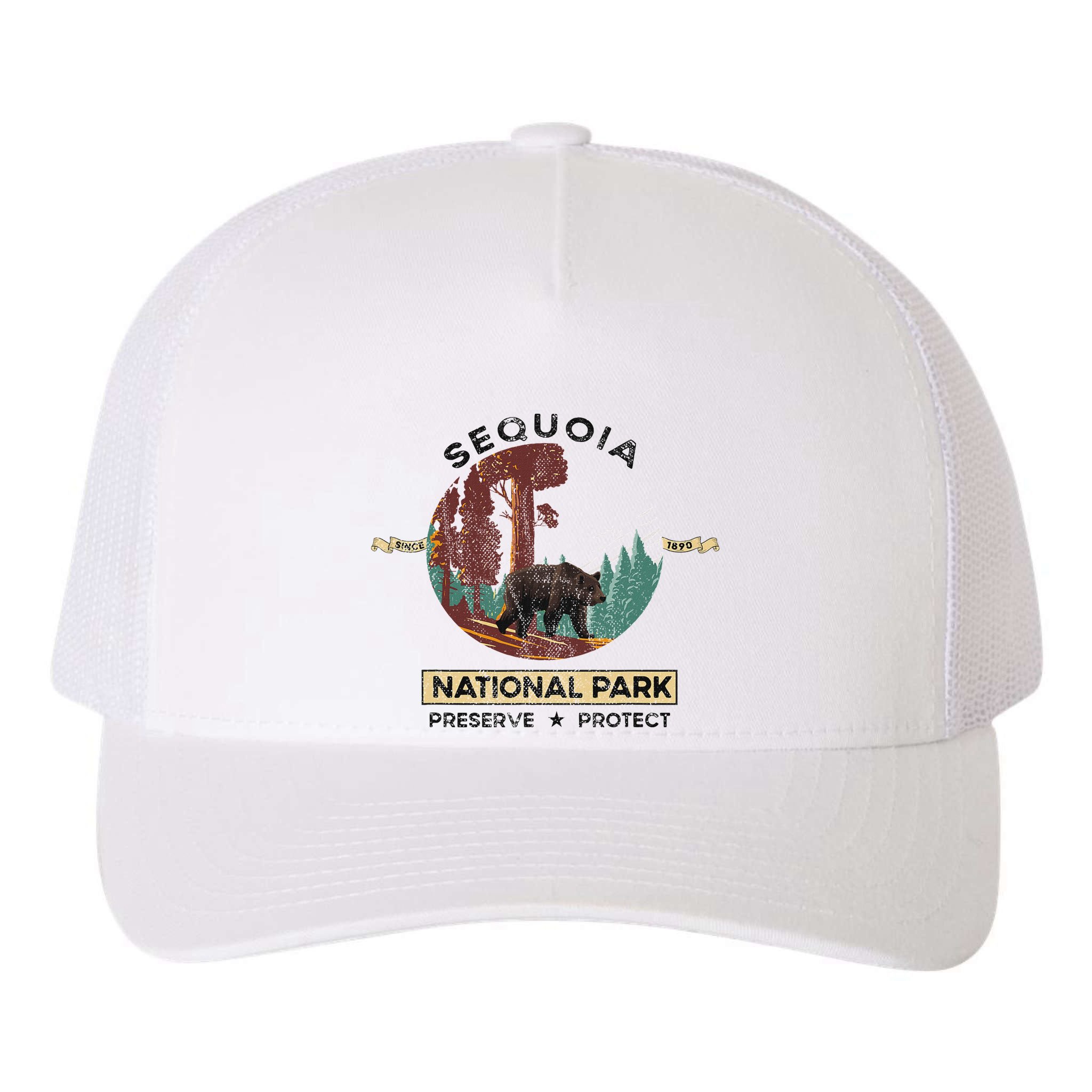 California National Park Sequoia Yupoong Adult 5-Panel Trucker Hat