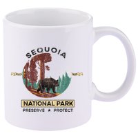 California National Park Sequoia 11oz C Handle Ceramic Mug