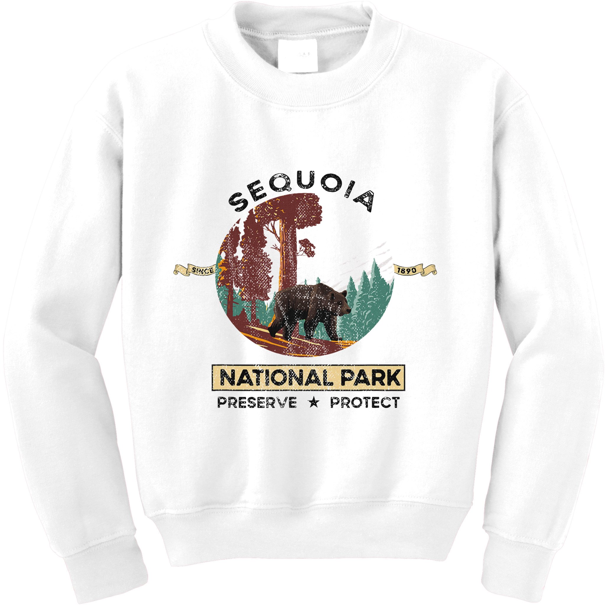 California National Park Sequoia Kids Sweatshirt