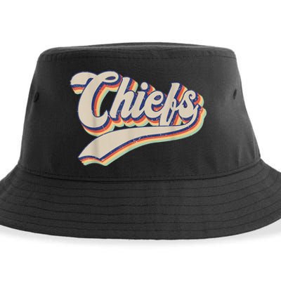 Chiefs Name Personalized Vintage Retro Gift M.e.n WoM.e.n Sustainable Bucket Hat