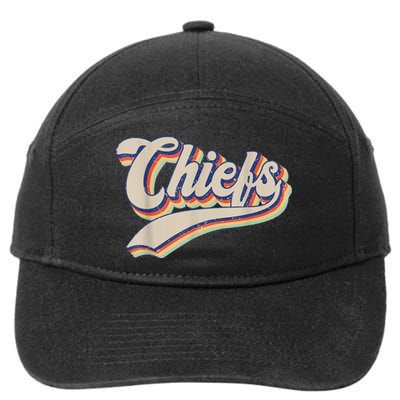 Chiefs Name Personalized Vintage Retro Gift M.e.n WoM.e.n 7-Panel Snapback Hat