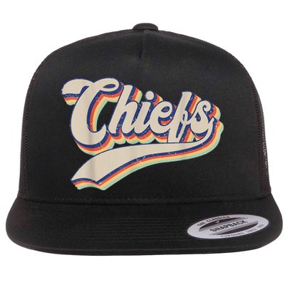 Chiefs Name Personalized Vintage Retro Gift M.e.n WoM.e.n Flat Bill Trucker Hat