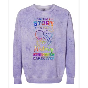 Caregiver Nursing Practitioner Carer Nurse Assistant History Colorblast Crewneck Sweatshirt