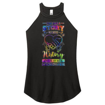 Caregiver Nursing Practitioner Carer Nurse Assistant History Women’s Perfect Tri Rocker Tank