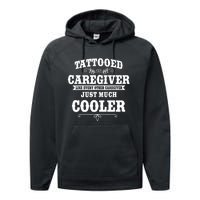 Caregiver Nursing Practitioner Tattoed Carer Nurse Assistant Performance Fleece Hoodie