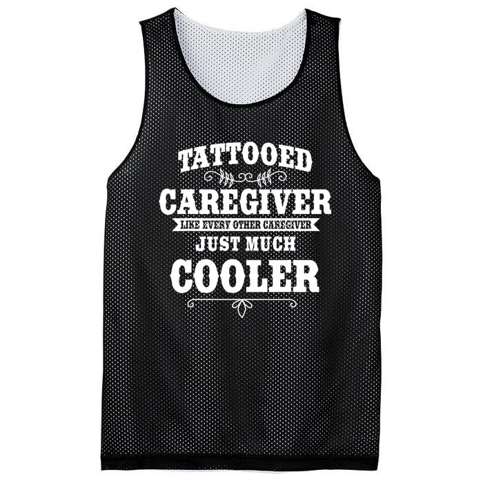 Caregiver Nursing Practitioner Tattoed Carer Nurse Assistant Mesh Reversible Basketball Jersey Tank