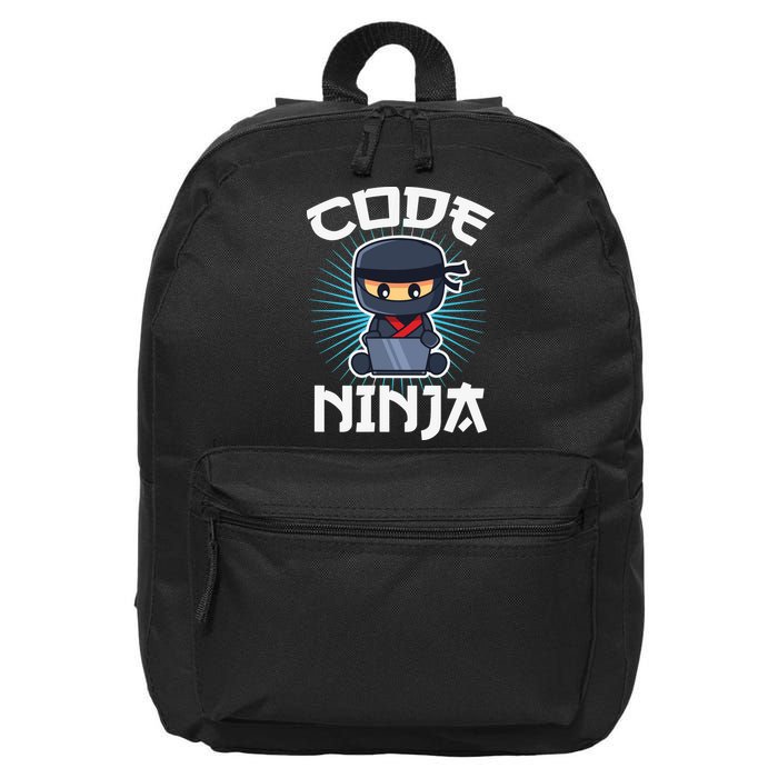 Code Ninja Programmer Coder Computer Programming Coding 16 in Basic Backpack