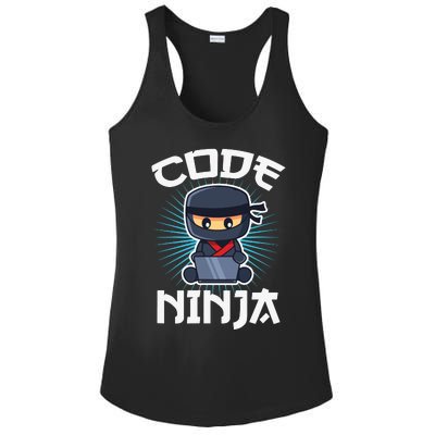 Code Ninja Programmer Coder Computer Programming Coding Ladies PosiCharge Competitor Racerback Tank