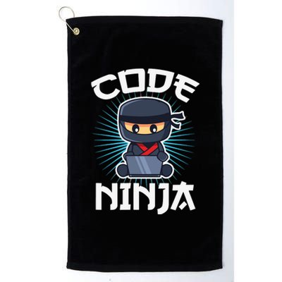 Code Ninja Programmer Coder Computer Programming Coding Platinum Collection Golf Towel