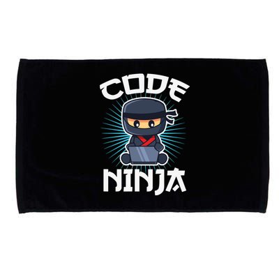 Code Ninja Programmer Coder Computer Programming Coding Microfiber Hand Towel