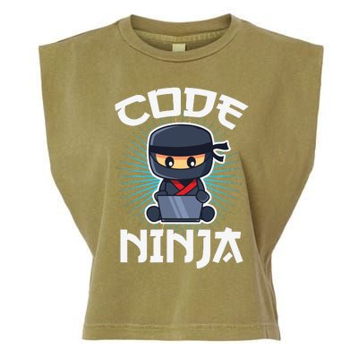 Code Ninja Programmer Coder Computer Programming Coding Garment-Dyed Women's Muscle Tee