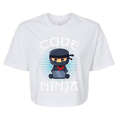 Code Ninja Programmer Coder Computer Programming Coding Bella+Canvas Jersey Crop Tee