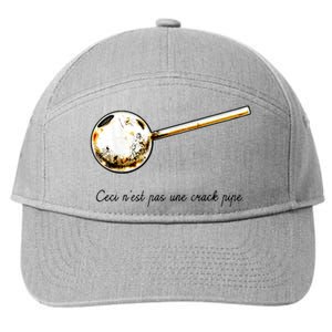 Ceci Nest Pas Une Crack Pipe Funny Meme 7-Panel Snapback Hat