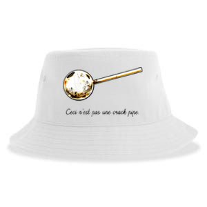 Ceci Nest Pas Une Crack Pipe Funny Meme Sustainable Bucket Hat