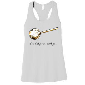 Ceci Nest Pas Une Crack Pipe Funny Meme Women's Racerback Tank