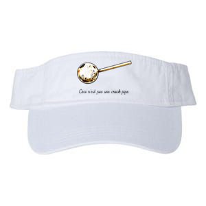 Ceci Nest Pas Une Crack Pipe Funny Meme Valucap Bio-Washed Visor