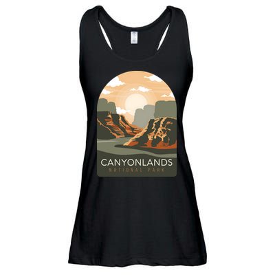 Canyonlands National Park Utah Zion Bryce Canyon Arches USA Ladies Essential Flowy Tank