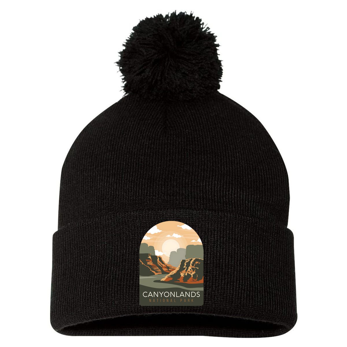 Canyonlands National Park Utah Zion Bryce Canyon Arches USA Pom Pom 12in Knit Beanie