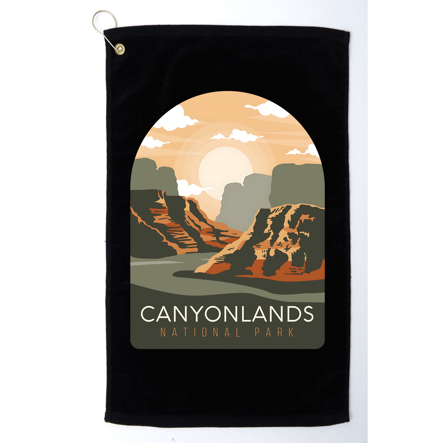 Canyonlands National Park Utah Zion Bryce Canyon Arches USA Golf Towel