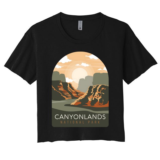 Canyonlands National Park Utah Zion Bryce Canyon Arches USA Crop Top