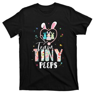 Cute NICU PICU L&D Nurse Easter Day Stethoscope Cute Bunny T-Shirt