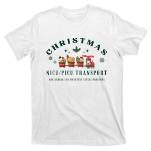 Christmas Nicu Picu Transport Deivering The Sweetest Little Present T-Shirt