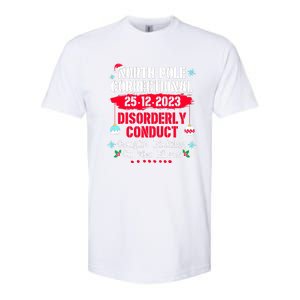 Christmas North Pole Correctional Disorderly Conduct Caught Elves Xmas Gift Softstyle CVC T-Shirt